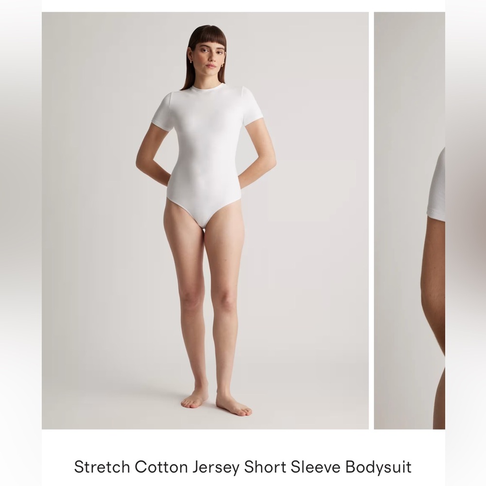 White Short Sleeve Bodysuit